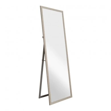 ΚΑΘΡΕΦΤΗΣ ΔΑΠΕΔΟΥ ΜΕ ΠΛΑΣΤΙΚΟ ΠΛΑΙΣΙΟ ΣΕ ΜΠΕΖ ΓΚΡΙ ΧΡΩΜΑ ΚΑΙ ΑΝΑΓΛΥΦΗ ΥΦΗ 50x160εκ. ANKOR