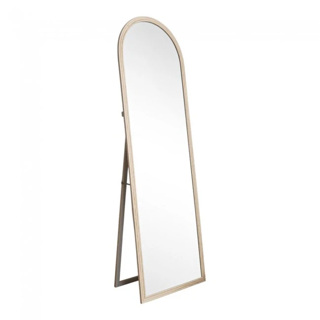 ΚΑΘΡΕΦΤΗΣ ΔΑΠΕΔΟΥ ΜΕ ΠΛΑΣΤΙΚΟ ΠΛΑΙΣΙΟ ΣΕ ΜΠΕΖ ΓΚΡΙ ΧΡΩΜΑ ΚΑΙ ΑΝΑΓΛΥΦΗ ΥΦΗ 50x170εκ. ANKOR