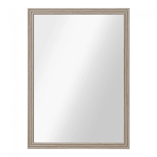 ΚΑΘΡΕΦΤΗΣ ΤΟΙΧΟΥ ΜΕ ΠΛΑΣΤΙΚΟ ΠΛΑΙΣΙΟ ΣΕ ΜΠΕΖ ΓΚΡΙ ΧΡΩΜΑ ΚΑΙ ΑΝΑΓΛΥΦΗ ΥΦΗ 50x70εκ. ANKOR