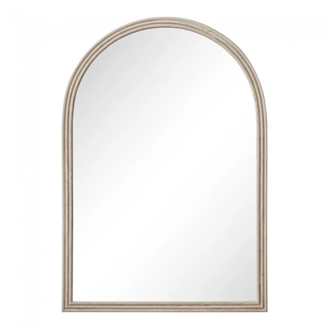 ΚΑΘΡΕΦΤΗΣ ΤΟΙΧΟΥ ΜΕ ΠΛΑΣΤΙΚΟ ΠΛΑΙΣΙΟ ΣΕ ΜΠΕΖ ΓΚΡΙ ΧΡΩΜΑ ΚΑΙ ΑΝΑΓΛΥΦΗ ΥΦΗ 60x90εκ. ANKOR