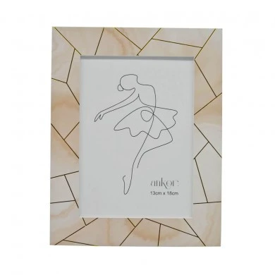 ΚΟΡΝΙΖΑ ΞΥΛΙΝΗ 13x18εκ. ΜΠΕΖ ΧΡΥΣΟ ANKOR