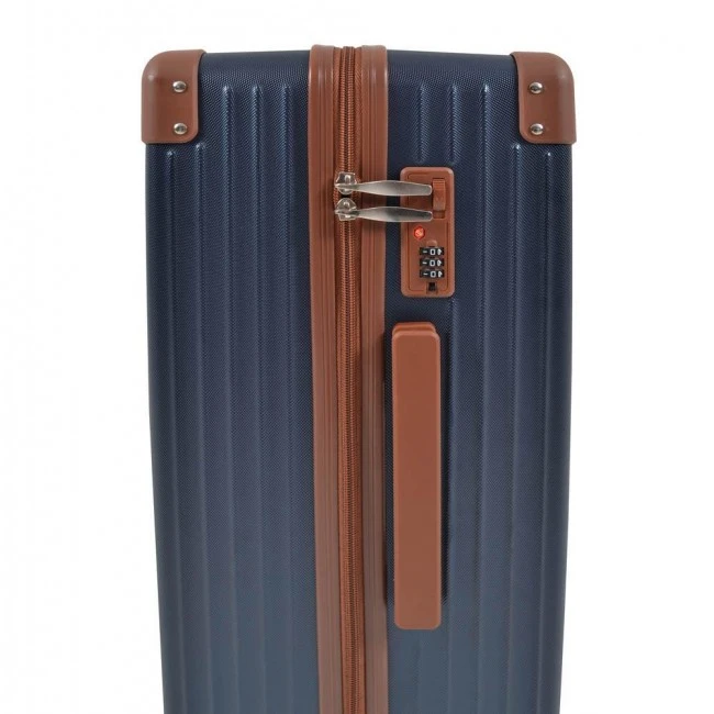 ΣΕΤ 3 ΒΑΛΙΤΣΕΣ ABS ΤΡΟΛΕΪ ΜΠΛΕ 4 ΡΟΔΕΣ