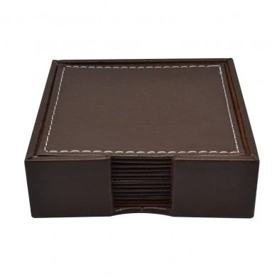 ΣΕΤ ΣΟΥΒΕΡ ΤΕΤΡΑΓΩΝΑ ΔΕΡΜΑΤΙΝΑ ΜΕ ΒΑΣΗ ΚΑΦΕ 10εκ. ANKOR