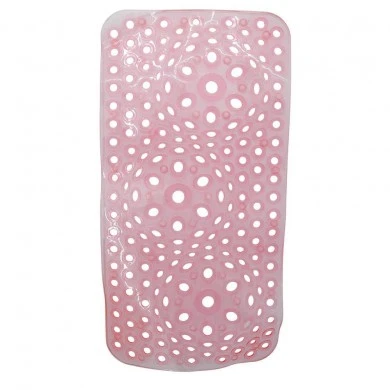 ΠΑΤΑΚΙ ΜΠΑΝΙΟΥ PVC ΑΝΤΙΟΛΙΣΘΗΤΙΚΟ ΡΟΖ ΔΙΑΦΑΝΟ 70x35εκ.ANKOR