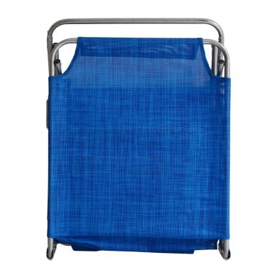 ΞΑΠΛΩΣΤΡΑ ΘΑΛΑΣΣΗΣ ΜΕΤΑΛΛΙΚΗ ΜΠΛΕ 188x58x28εκ.ANKOR