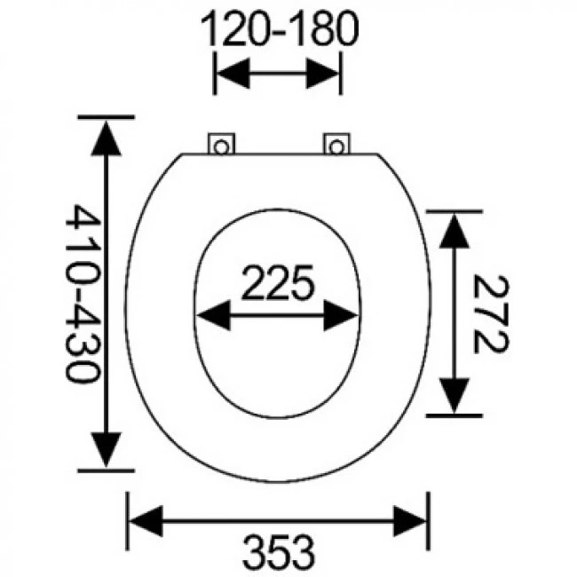 ΚΑΠΑΚΙ ΤΟΥΑΛΕΤΑΣ ΡΡ SOFT CLOSE ΑΣΠΡΟ 35,3x43εκ.ANKOR