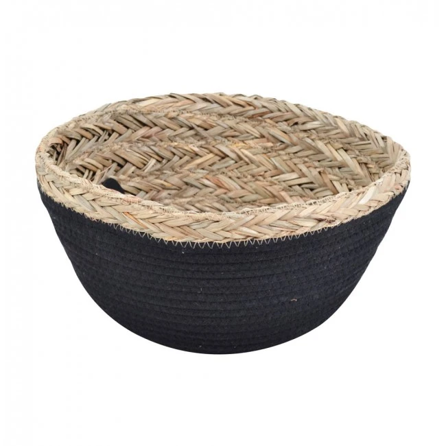 ΚΑΛΑΘΙ ΨΑΘΙΝΟ-ΥΦΑΣΜΑΤΙΝΟ ΜΑΥΡΟ 38x34εκ.ANKOR