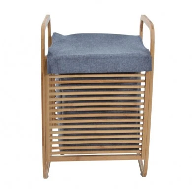 ΚΑΛΑΘΙ ΑΠΛΥΤΩΝ ΜΠΑΜΠΟΥ ΜΕ ΓΚΡΙ ΥΦΑΣΜΑ 40x30x61 ANKOR