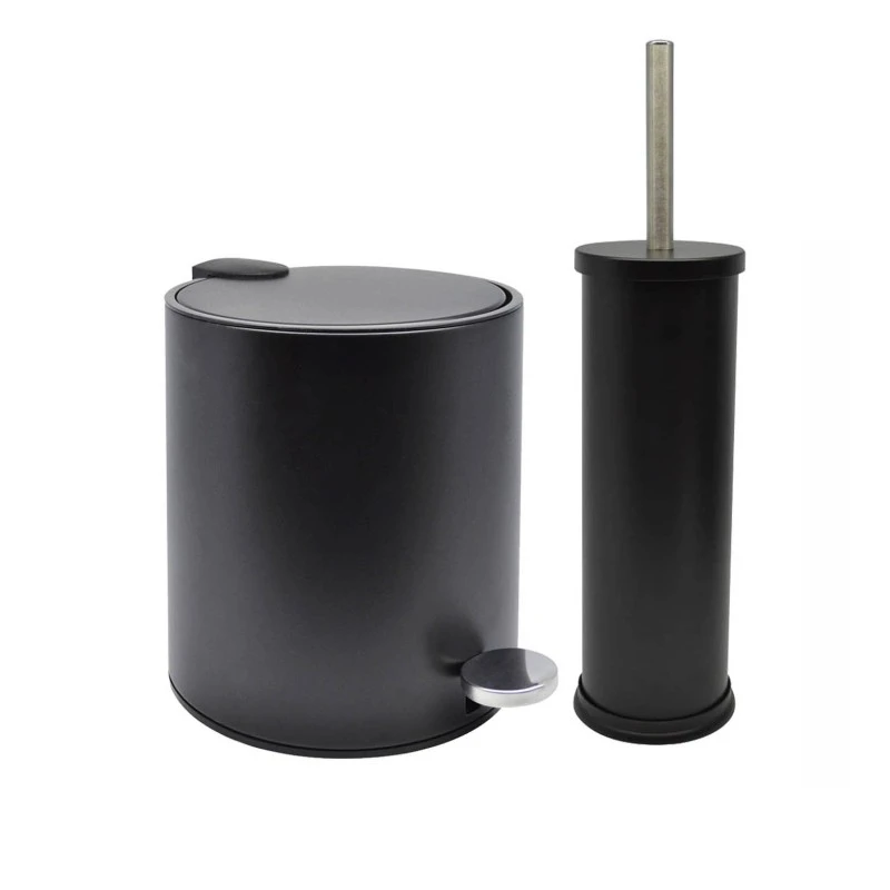 ΚΑΛΑΘΙ ΜΠΑΝΙΟΥ 5lt INOX ΜΑΥΡΟ ΜΑΤ SOFT CLOSE ANKOR