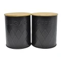 ΒΑΖΟ ΜΕΤΑΛΛΙΚΟ ΜΑΥΡΟ COFFEE ΜΕ ΜΠΑΜΠΟΥ ΚΑΠΑΚΙ 10x10x13εκ. ANKOR