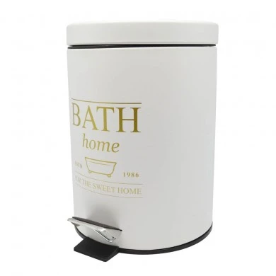 ΚΑΛΑΘΙ ΜΠΑΝΙΟΥ 5lt INOX ΛΕΥΚΟ ΜΕ ΧΡΥΣΟ BATH ANKOR