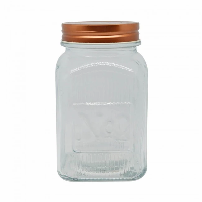 ΒΑΖΟ ΓΥΑΛΙΝΟ ΜΕ ROSE GOLD ΜΕΤΑΛΛΙΚΟ ΚΑΠΑΚΙ 1000ml ANKOR