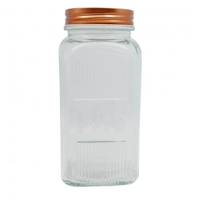 ΒΑΖΟ ΓΥΑΛΙΝΟ ΜΕ ROSE GOLD ΜΕΤΑΛΛΙΚΟ ΚΑΠΑΚΙ 1500ml ANKOR