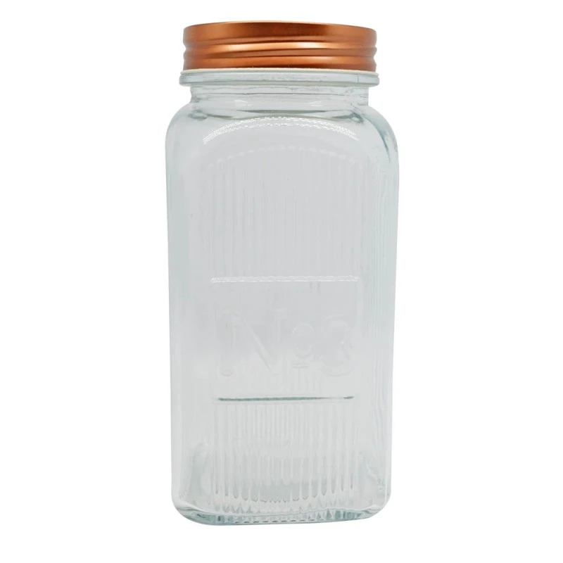 ΒΑΖΟ ΓΥΑΛΙΝΟ ΜΕ ROSE GOLD ΜΕΤΑΛΛΙΚΟ ΚΑΠΑΚΙ 1500ml ANKOR
