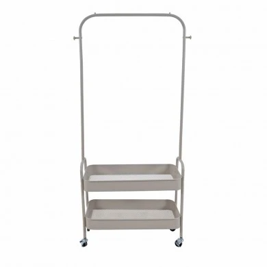 ΚΡΕΜΑΣΤΡΑ ΤΡΟΧΗΛΑΤΗ ΜΕΤΑΛΛΙΚΗ ΜΠΕΖ ΜΑΤ ΜΕ 2 ΡΑΦΙΑ 67x30x159εκ. ANKOR