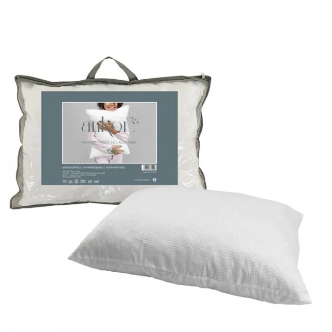 ΜΑΞΙΛΑΡΙ ΥΠΝΟΥ 3D ALOE VERA 50x70εκ.ANKOR