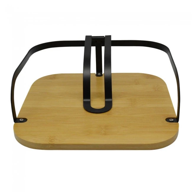 ΧΑΡΤΟΠΕΤΣΕΤΟΘΗΚΗ ΤΕΤΡΑΓΩΝΗ ΜΕΤΑΛΛΙΚΗ ΜΑΥΡΗ ΜΕ ΜΠΑΜΠΟΥ 20x20x7εκ.ANKOR