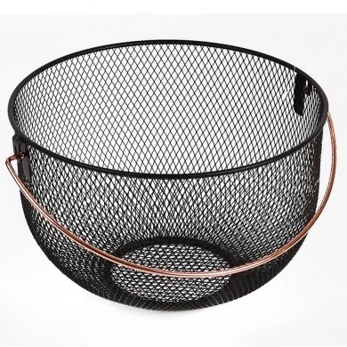 ΦΡΟΥΤΙΕΡΑ ΜΕΤΑΛΛΙΚΗ ΜΑΥΡΗ ΜΕ ΡΟΖ ΧΡΥΣΗ ΛΑΒΗ 30x19εκ.ANKOR