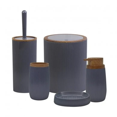 ΠΟΤΗΡΟΘΗΚΗ ΠΛΑΣΤΙΚΗ ΓΚΡΙ ΡΙΓΕ  ΜΕ ΕΦΕ ΞΥΛΟΥ 7,3x12,1εκ. ANKOR