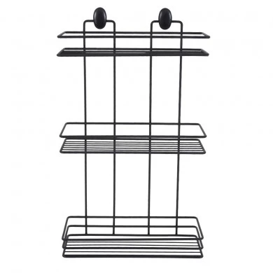 ΡΑΦΙΕΡΑ ΜΠΑΝΙΟΥ ΤΡΙΠΛΗ ΜΕΤΑΛΛΙΚΗ ΜΑΥΡΗ ΜΑΤ 30x13x50εκ. ANKOR