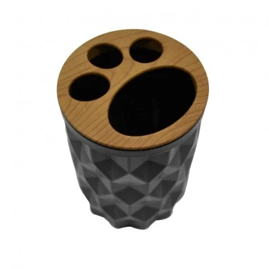 ΠΟΤΗΡΟΘΗΚΗ ΠΛΑΣΤΙΚΗ ΜΑΥΡΟ ΔΙΑΜΑΝΤΙ ΜΕ ΕΦΕ ΞΥΛΟΥ 8,5x12,5εκ. ANKOR