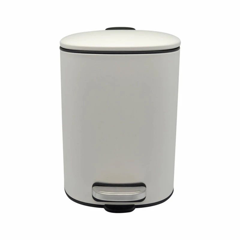 ΚΑΛΑΘΙ ΜΠΑΝΙΟΥ 5lt INOX ΤΕΤΡΑΓΩΝΟ ΚΡΕΜ ΜΑΤ SOFT CLOSE ANKOR