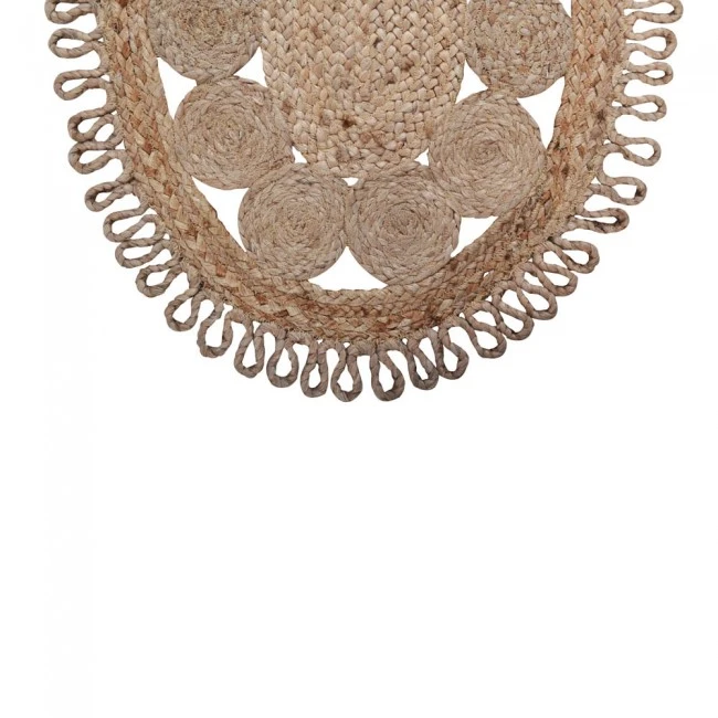 ΧΑΛΙ ΔΙΑΔΡΟΜΟΣ ΑΠΟ 100% ΓΙΟΥΤΑ ΟΒΑΛ ΜΕ ΔΙΑΤΡΗΤΟ ΣΧΕΔΙΟ 70x140εκ. ANKOR