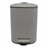 ΚΑΛΑΘΙ ΜΠΑΝΙΟΥ 5lt INOX ΤΕΤΡΑΓΩΝΟ ΓΚΡΙ ΜΑΤ SOFT CLOSE ANKOR