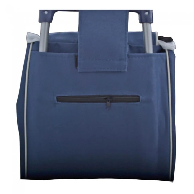 ΚΑΡΟΤΣΙ ΛΑΪΚΗΣ ΜΕΤΑΛΛΙΚΟ ΜΕ ΜΠΛΕ ΣΑΚΟ FOOD BAG 35x27x94εκ. ANKOR