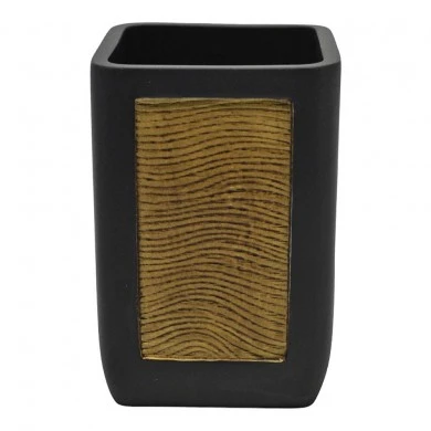ΠΟΤΗΡΟΘΗΚΗ ΠΟΛΥΕΣΤΕΡΙΚΗ ΜΑΥΡΗ ΜΑΤ ΜΕ ΞΥΛΙΝΗ ΔΙΑΚΟΣΜΗΣΗ 7x6,8x10,5εκ.ANKOR