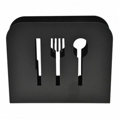 ΧΑΡΤΟΠΕΤΣΕΤΟΘΗΚΗ ΜΕΤΑΛΛΙΚΗ ΜΑΥΡΗ ΜΑΤ  ΜΑΧΑΙΡΟΠΗΡΟΥΝΑ 15x4,5x13εκ.ANKOR