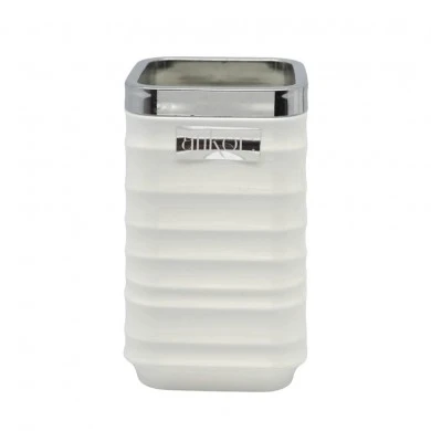 ΠΟΤΗΡΟΘΗΚΗ ΠΛΑΣΤΙΚΗ ΑΣΠΡΗ-ΑΣΗΜΙ LUNA 7x7x12εκ. ANKOR