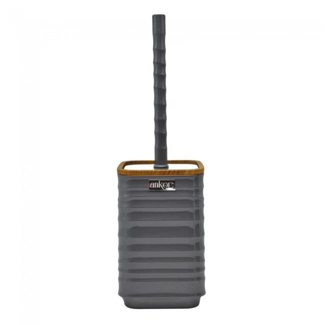 ΠΙΓΚΑΛ ΒΟΥΡΤΣΑΚΙ ΠΛΑΣΤΙΚΟ ΓΚΡΙ LUNA ΜΕ ΕΦΕ ΞΥΛΟΥ ΣΤΟ ΚΑΠΑΚΙ 10,5x10,5x16,5εκ. ANKOR