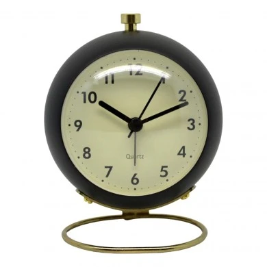 ΞΥΠΝΗΤΗΡΙ ΜΕΤΑΛΛΙΚΟ ΑΘΟΡΥΒΟ ΣΕ ΜΑΥΡΟ ΜΑΤ ΧΡΩΜΑ ΜΕ ΧΡΥΣΗ ΒΑΣΗ 9x6,6x11εκ. ANKOR