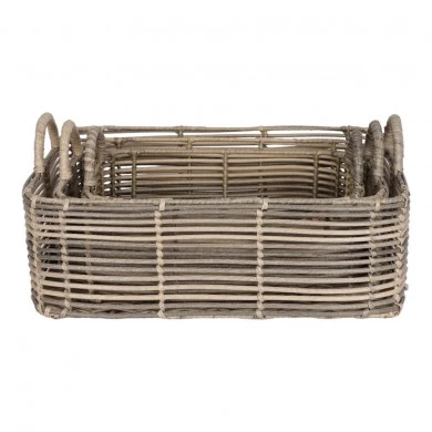 ΣΕΤ ΚΑΛΑΘΙΑ 3 ΤΕΜΑΧΙΩΝ ΜΠΕΖ ΚΑΦΕ ΟΡΘΟΓΩΝΙΑ ANKOR