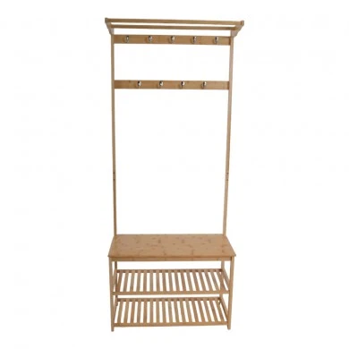 ΕΠΙΠΛΟ ΕΙΣΟΔΟΥ ΜΕ ΚΡΕΜΑΣΤΡΑ ΚΑΙ ΠΑΠΟΥΤΣΟΘΗΚΗ ΑΠΟ ΜΠΑΜΠΟΥ 70x31x170εκ. ANKOR