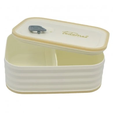 ΦΑΓΗΤΟΔΟΧΕΙΟ ΠΛΑΣΤΙΚΟ ΛΕΥΚΟ ΜΕ ΜΠΕΖ ΧΡΩΜΑ 0,95lt ANKOR