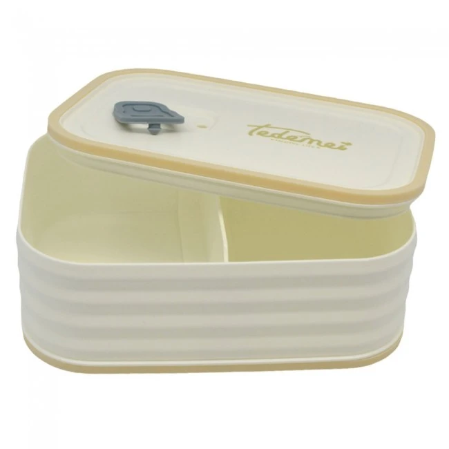 ΦΑΓΗΤΟΔΟΧΕΙΟ ΠΛΑΣΤΙΚΟ ΛΕΥΚΟ ΜΕ ΜΠΕΖ ΧΡΩΜΑ 0,95lt ANKOR