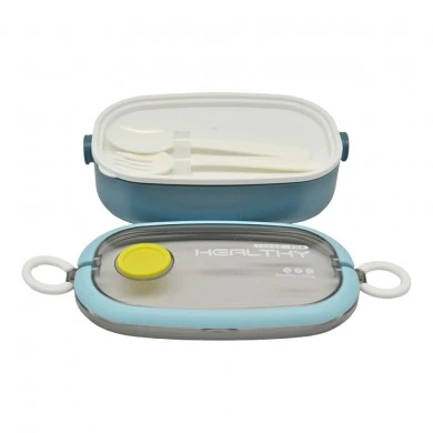 ΦΑΓΗΤΟΔΟΧΕΙΟ ΠΛΑΣΤΙΚΟ ΜΕ ΚΑΠΑΚΙ ΑΣΦΑΛΕΙΑΣ ΠΙΡΟΥΝΙ &amp; ΚΟΥΤΑΛΙ 0,90lt ΜΠΛΕ ANKOR