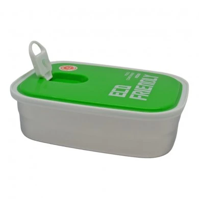 ΦΑΓΗΤΟΔΟΧΕΙΟ INOX ΜΕ ΠΡΑΣΙΝΟ ΠΛΑΣΤΙΚΟ ΚΑΠΑΚΙ 0,68lt ANKOR