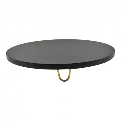 ΔΙΣΚΟΣ ΔΙΑΚΟΣΜΗΤΙΚΟΣ ΞΥΛΙΝΟΣ ΣΕ ΜΑΥΡΟ ΧΡΩΜΑ 35x35x6εκ. ANKOR