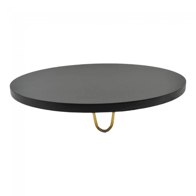 ΔΙΣΚΟΣ ΔΙΑΚΟΣΜΗΤΙΚΟΣ ΞΥΛΙΝΟΣ ΣΕ ΜΑΥΡΟ ΧΡΩΜΑ 35x35x6εκ. ANKOR