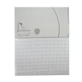 ΚΟΥΡΤΙΝΑ ΠΟΛΥΕΣΤΕΡΙΚΗ 180x180εκ 115gsm ΜΕ 12 ΚΡΙΚΟΥΣ ΣΕ ΑΣΠΡΟ ΧΡΩΜΑ ANKOR