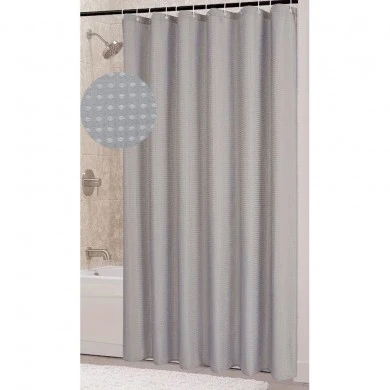 ΚΟΥΡΤΙΝΑ ΠΟΛΥΕΣΤΕΡΙΚΗ 180x200εκ 115gsm ΜΕ 12 ΚΡΙΚΟΥΣ ΣΕ ΓΚΡΙ ΧΡΩΜΑ ANKOR