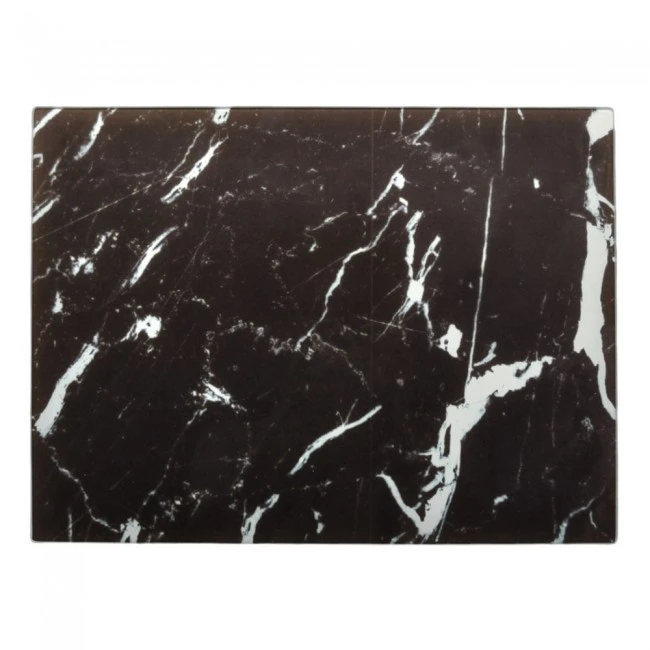 ΕΠΙΦΑΝΕΙΑ ΚΟΠΗΣ ΓΥΑΛΙΝΗ ΜΕ ΣΧΕΔΙΟ ΜΑΥΡΟΥ ΜΑΡΜΑΡΟΥ 40x30x0,4εκ. ANKOR