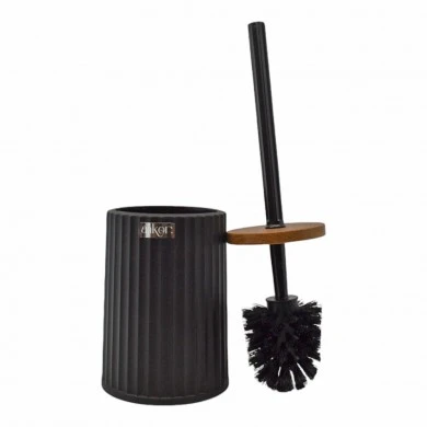 ΠΙΓΚΑΛ ΒΟΥΡΤΣΑΚΙ ΠΛΑΣΤΙΚΟ ΜΑΥΡΟ ΜΑΤ ΡΙΓΕ ΜΕ ΟΨΗ ΞΥΛΟΥ ΣΤΟ ΚΑΠΑΚΙ 12x11x34εκ. ANKOR