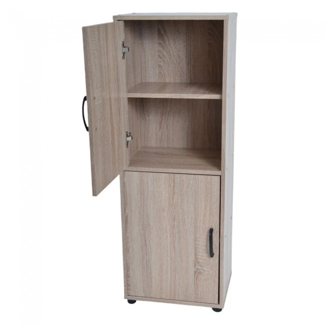 ΝΤΟΥΛΑΠΙ ΞΥΛΙΝΟ ΜΕ ΡΑΦΙΑ ΣΕ ΦΥΣΙΚΟ ΧΡΩΜΑ 40x30x112εκ. ANKOR