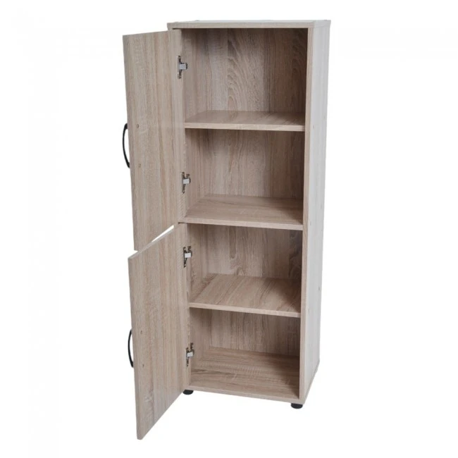 ΝΤΟΥΛΑΠΙ ΞΥΛΙΝΟ ΜΕ ΡΑΦΙΑ ΣΕ ΦΥΣΙΚΟ ΧΡΩΜΑ 40x30x112εκ. ANKOR