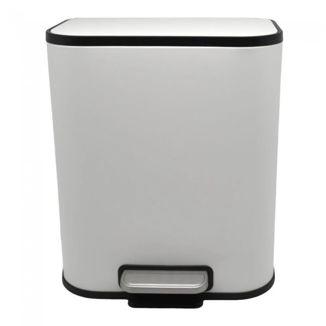 ΚΑΛΑΘΙ ΜΠΑΝΙΟΥ SOUL 5lt SOFT CLOSE ΜΕΤΑΛΛΙΚΟ ΑΣΠΡΟ ΜΑΤ ANKOR