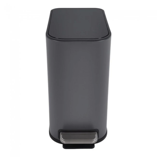 ΚΑΛΑΘΙ ΜΠΑΝΙΟΥ BELLO 5lt SOFT CLOSE SLIM  ΜΕΤΑΛΛΙΚΟ ΓΚΡΙ ΜΑΤ ANKOR